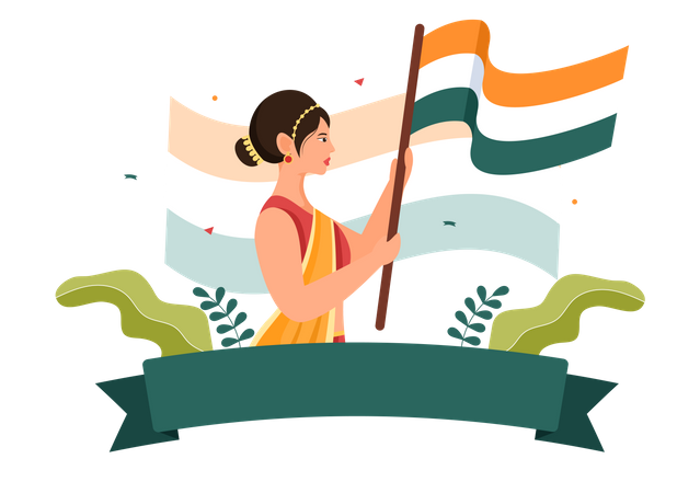 Happy Indian Independence Day  Illustration