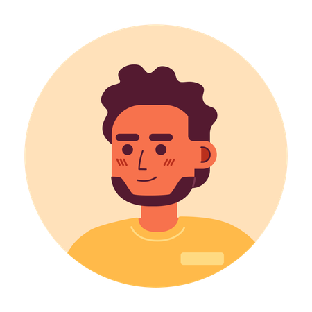 Happy indian man  Illustration