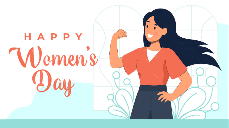 Happy International Women's Day  Illustration