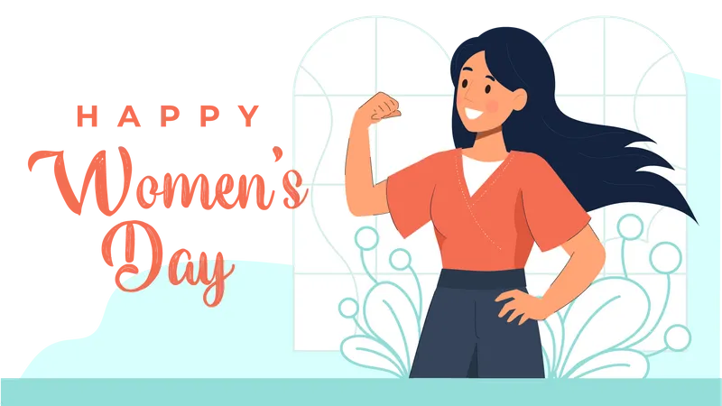 Happy International Women's Day  Illustration