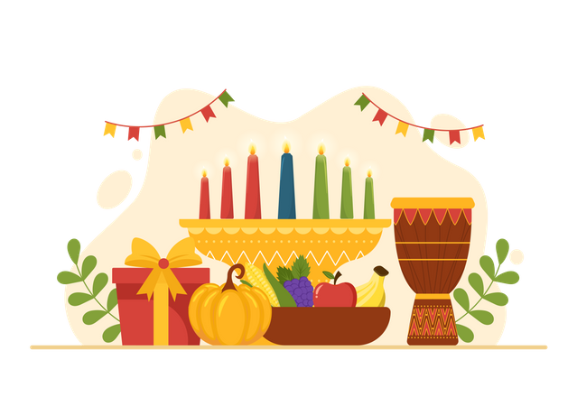 Happy Kwanzaa  Illustration