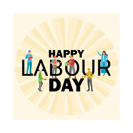 Happy Labor Day  Illustration