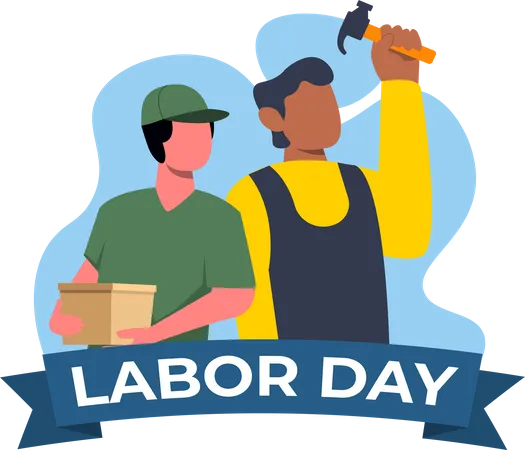 Happy Labour Day  Illustration