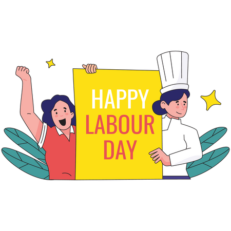Happy Labour Day  Illustration