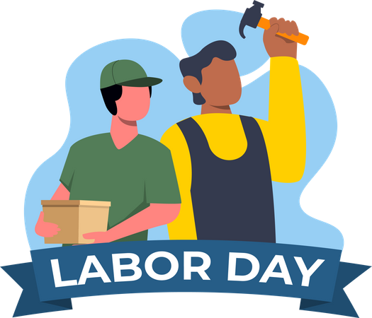 Happy Labour Day  Illustration