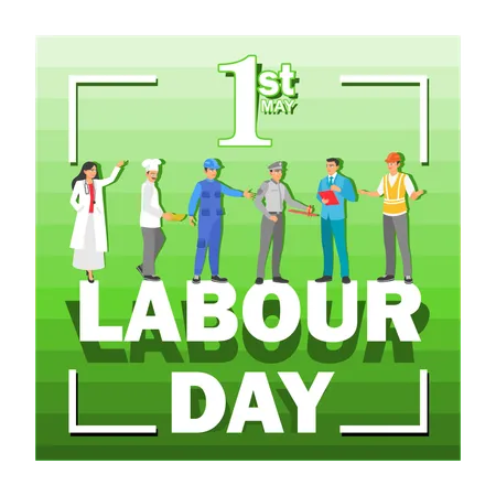 Happy Labour Day  Illustration