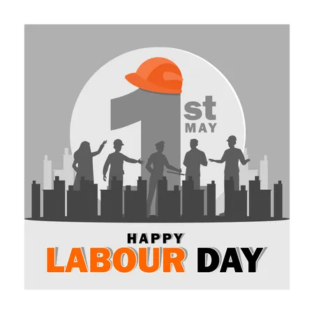 Happy Labour Day  Illustration