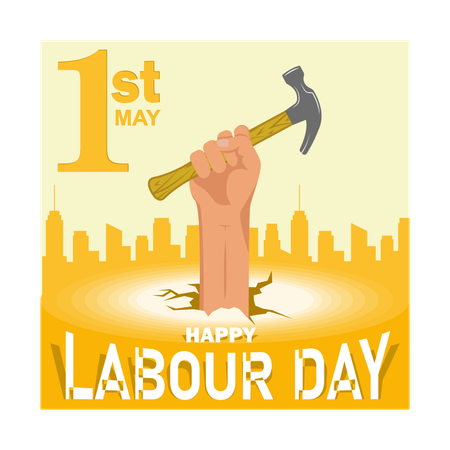 Happy Labour Day  Illustration