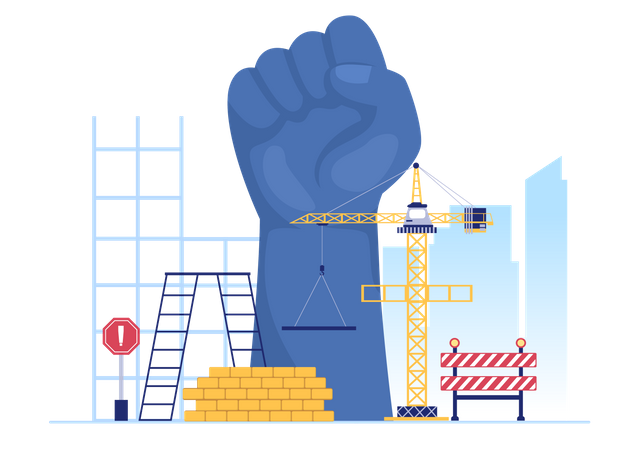 Happy Labour Day  Illustration