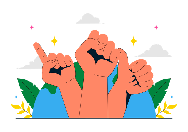 Happy Left Handers Day  Illustration