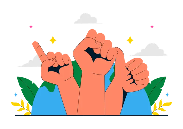 Happy Left Handers Day  Illustration