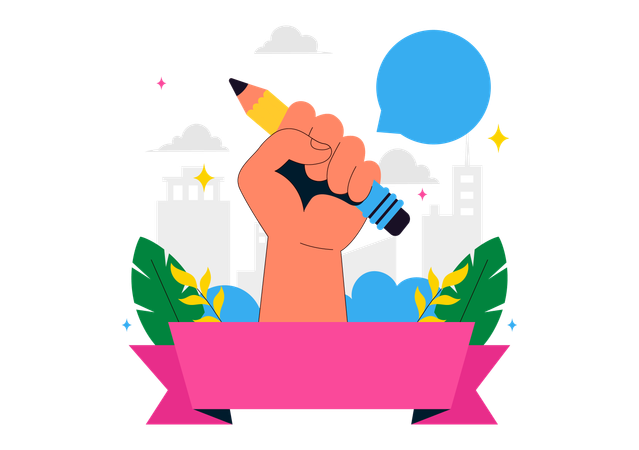 Happy Left Handers Day  Illustration