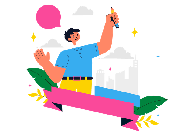 Happy Left Handers Day  Illustration