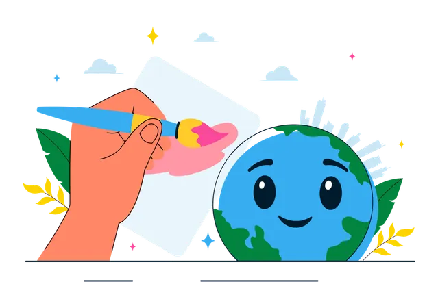 Happy Left Handers Day  Illustration