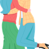 illustration for lesbian couple