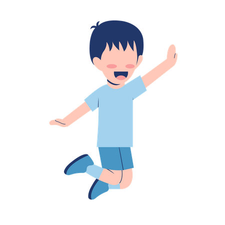 Happy Little Boy  Illustration