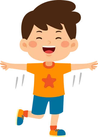 Happy little Boy  Illustration