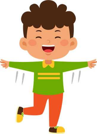 Happy little Boy  Illustration