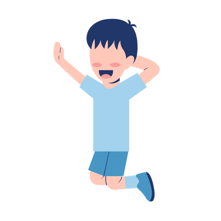 Happy Little Boy  Illustration