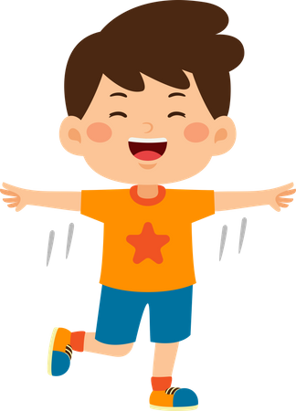 Happy little Boy  Illustration