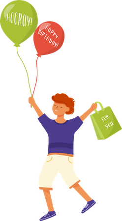 Happy little boy  Illustration