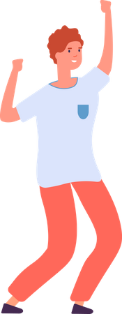 Happy Man Dancing in party  Illustration