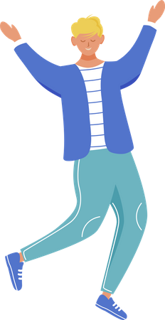 Happy man  Illustration