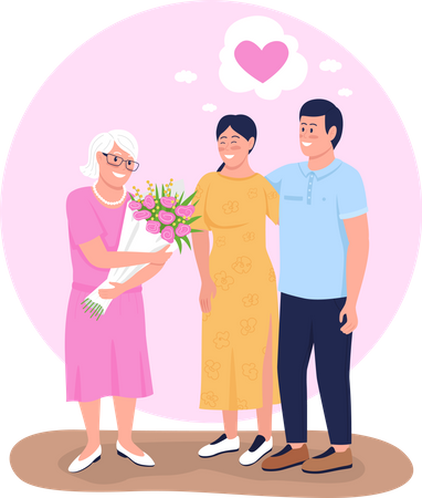 Happy mother day  Illustration