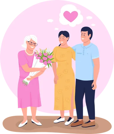 Happy mother day  Illustration