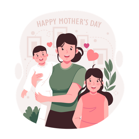 Happy mother's day  Illustration