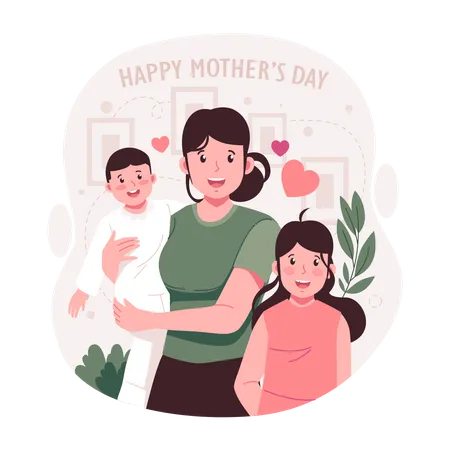 Happy mother's day  Illustration