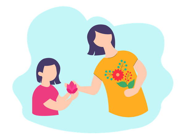 Happy Mothers Day  Illustration