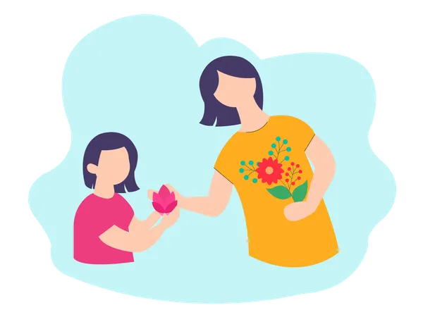 Happy Mothers Day  Illustration