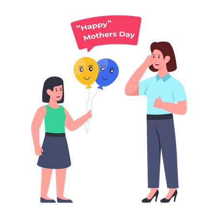 Happy Mother's Day  Illustration