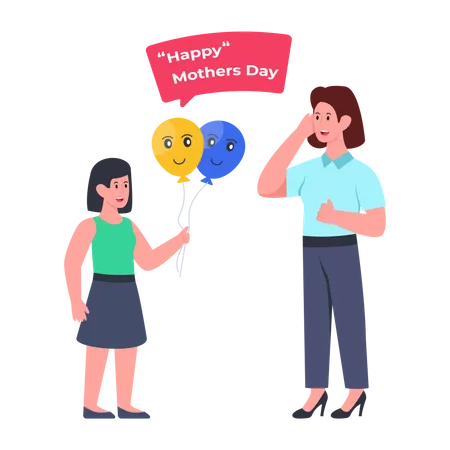 Happy Mother's Day  Illustration