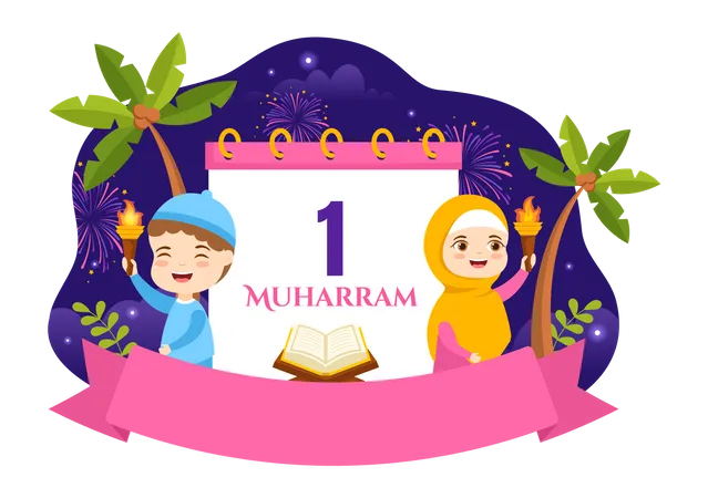Happy muharram  Illustration