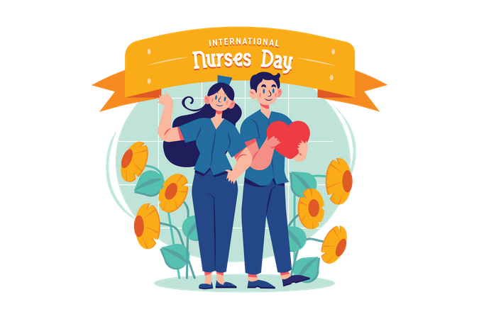 Happy Nurse Day Illustration