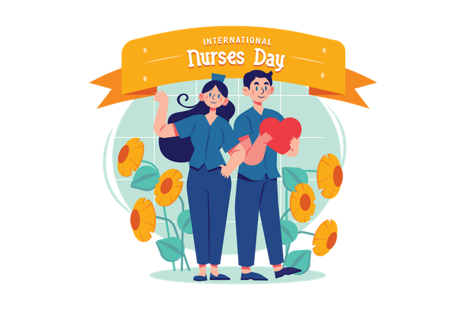 Happy Nurse Day  Illustration