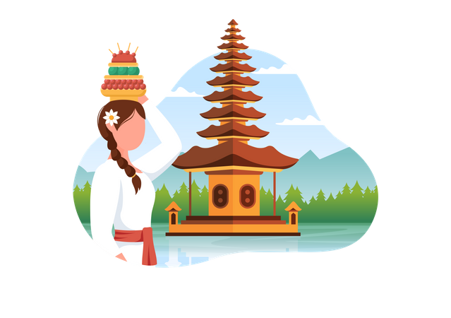 Happy Nyepi Day Illustration