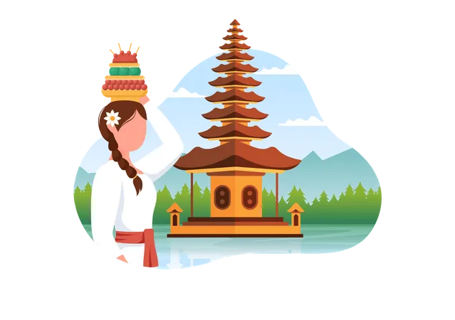 Happy Nyepi Day  Illustration