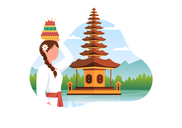 Happy Nyepi Day  Illustration