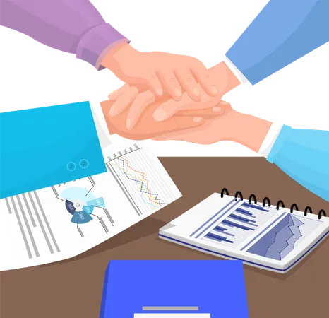 Shaking Hands Business Vector Illustration With Symbol Of Success Deal Happy Partnership Greeting Shake Casual Handshaking Agreement Team Work Flat Sign Design Isolated On Business Background Illustration