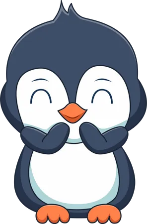 Happy Penguin  Illustration