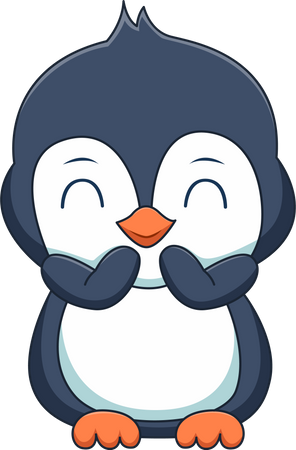 Happy Penguin  Illustration