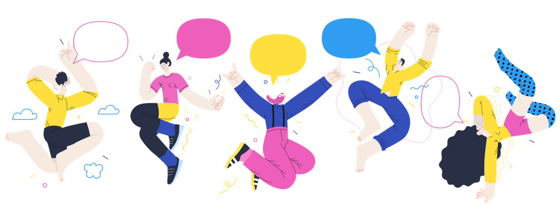 Happy People  Illustration