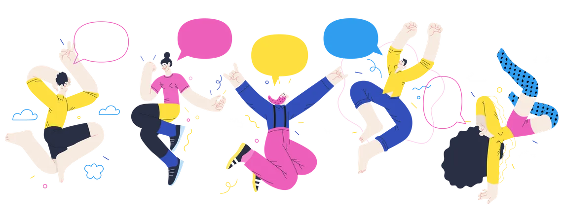 Happy People  Illustration