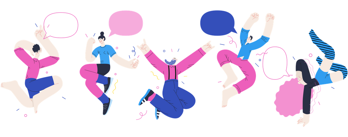 Happy People  Illustration