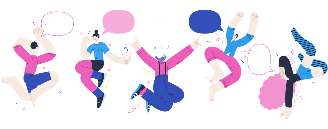 Happy People  Illustration