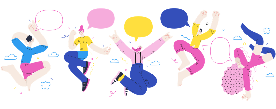 Happy People  Illustration