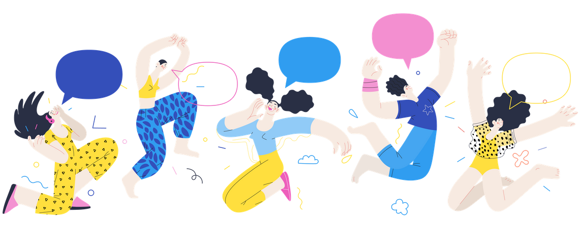 Happy People  Illustration